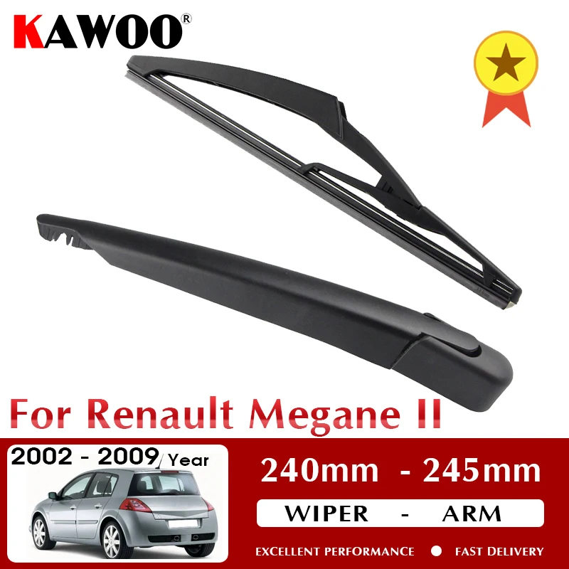 Car Rear Wiper Blade Blades Back Window Wipers Arm For Renault Megane 2 2002 2003 2004 2005 2006 2007 2008 2009 Car accessories