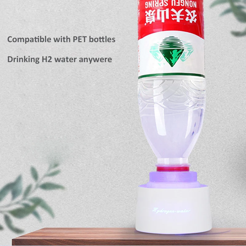 Latest SPE Korea Hydrogen Water Bottle Generator Q10 Pure H2 Maker Glass Cupbody Japan PEM Electrolysis Ionizer 3000ppb