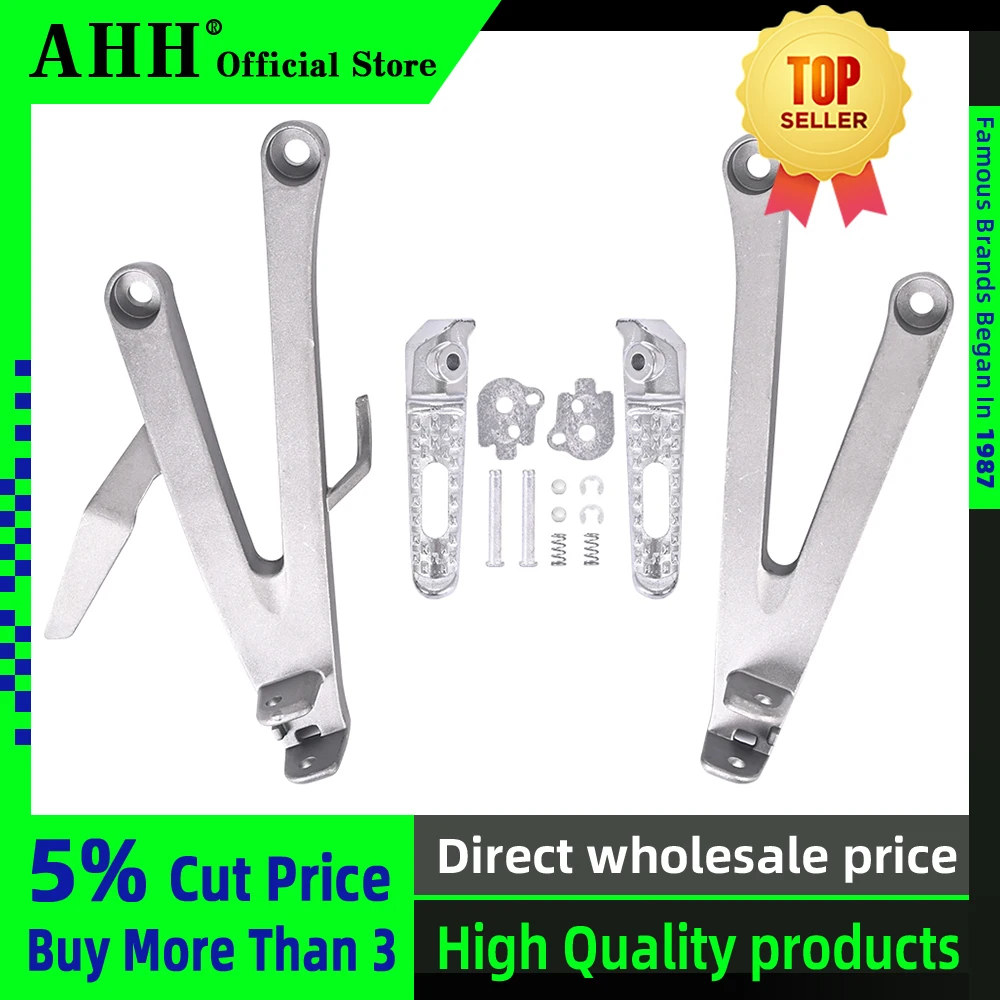 

AHH Motorcycle Aluminium Rear Footrests Bracket Kit Foot Pegs Rests Assembly For Honda CBR600 2007 2008 - 2014 CBR600RR F5 07-14