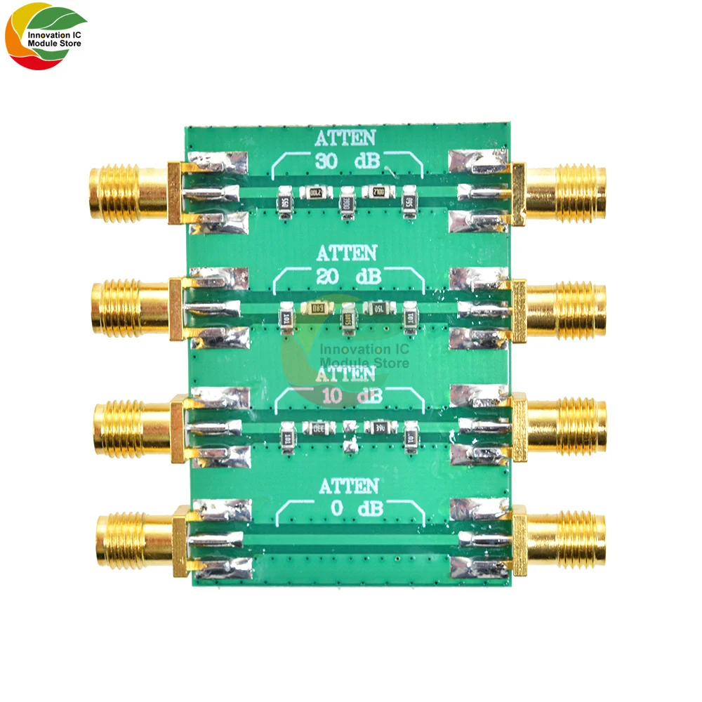 Ziqqucu DC-4.0GHz 200mW DC 4.0GHz RF Fixed Attenuator SMA Dual Female 0dB 10dB 20dB 30dB RF Module