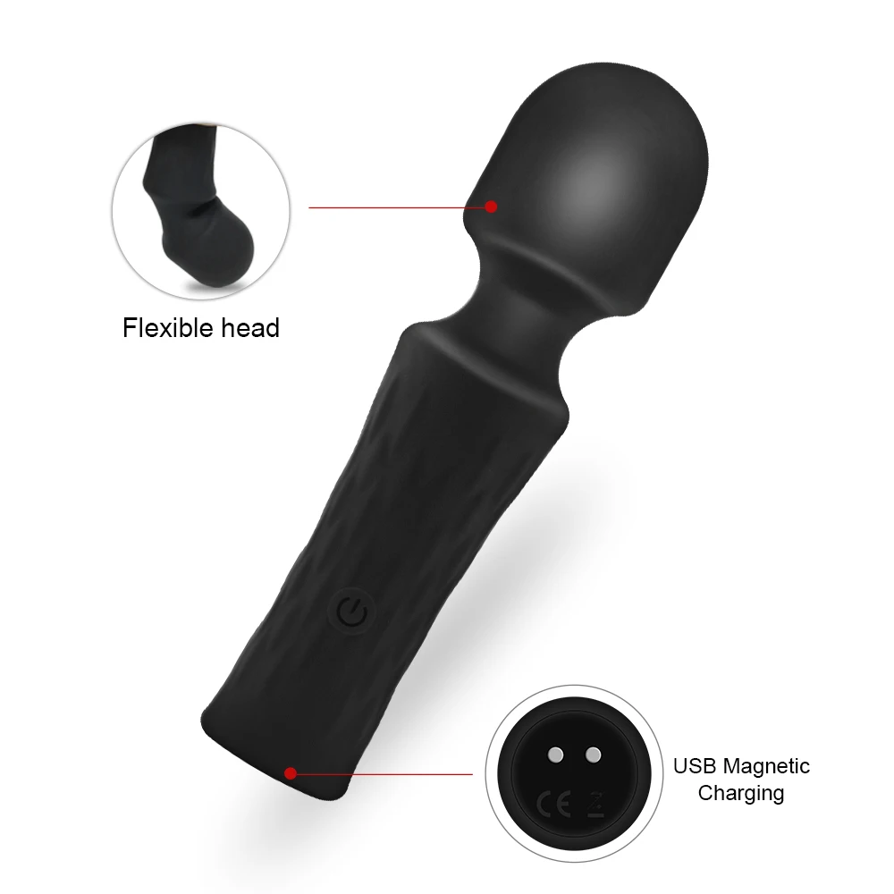 10 Modes Mini AV Magic Wand Vibrator Female For Women Powerful Clitoris Stimulator Masturbator Goods Sex Toys For Adults 18