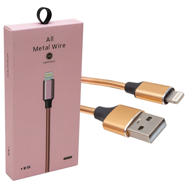 POWERMASTER PM-3800 LIGHTNING METAL BRAIDED DATA AND CHARGER CABLE