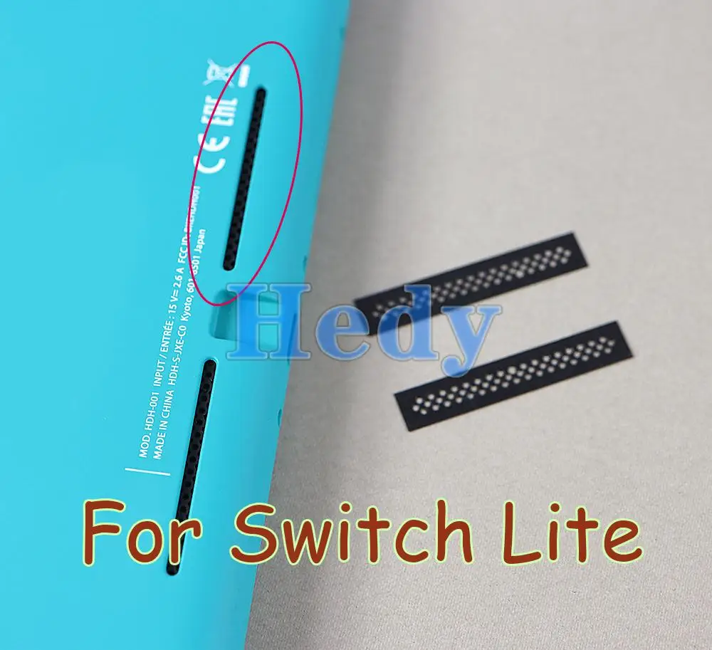 100 шт. для Switch Lite, левая и правая пыль, предотвращающая сетку/сетка, замена для консоли Nintendo Switch, фильтр-кулер, пылезащитная сетка