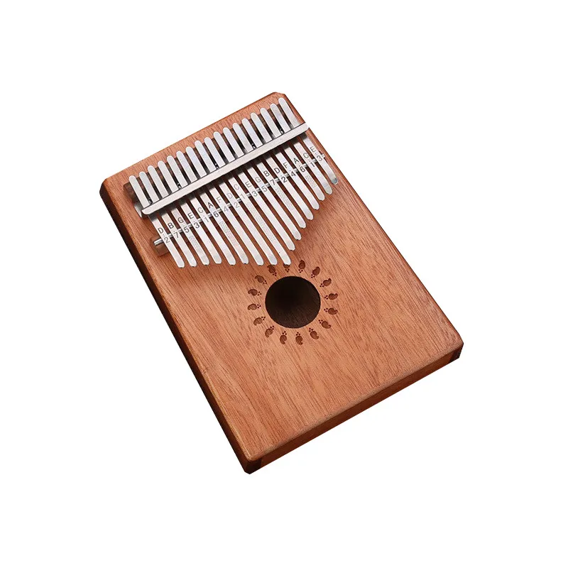 

C0005 1Pcs 17 Keys Kalimba Wood Mahogany Body Thumb Piano Musical Instrument Accessories Colors Cam Be Choosed