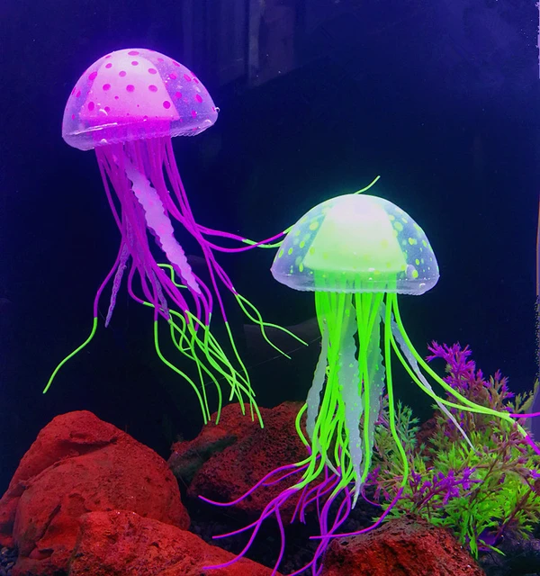 Floating jellyfish aquarium decoration best sale