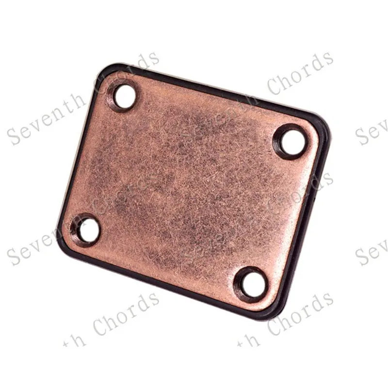 Ein Satz Kupfer RedGuitar Neck Plates für Bassgitarre E-Gitarre Großhandel Gitarrenzubehör Teile – Detail 2