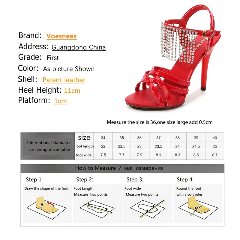 Model Catwalk High Heels Stiletto Sexy Platform 11cm Sandals Female Summer Red party Shoes Woman Sandals Cross Straps Size 43