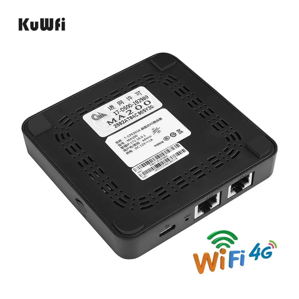 KuWFi 4G Tasche Wifi Router Entsperrt Mobile 4G SIM Router 150Mbps Mobile Wireless AP Router Unterstützt 25 wifi Benutzer