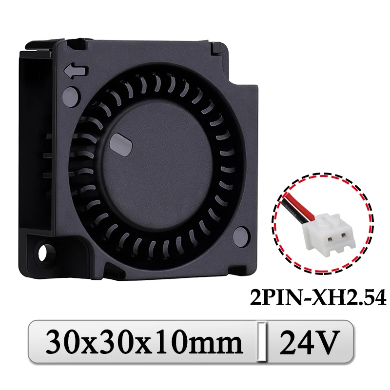 

2 шт. Gdstime DC 24 В радиальный вентилятор 30 мм 30x30x10 мм двойной шарикоподшипник мини-кулер 3 см 30 мм x 10 мм Micro Turbo Вентилятор