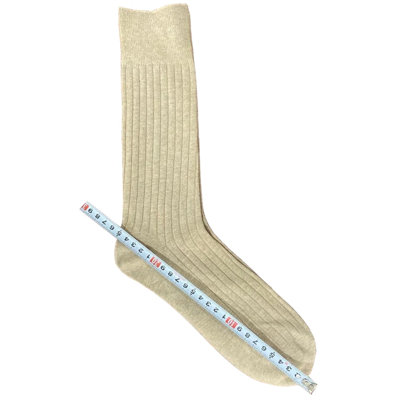 Alta calidad, 10 Uds = 5 pares, calcetines de vestir de algodón con peine para hombre, calcetines largos negros de talla grande para negocios,