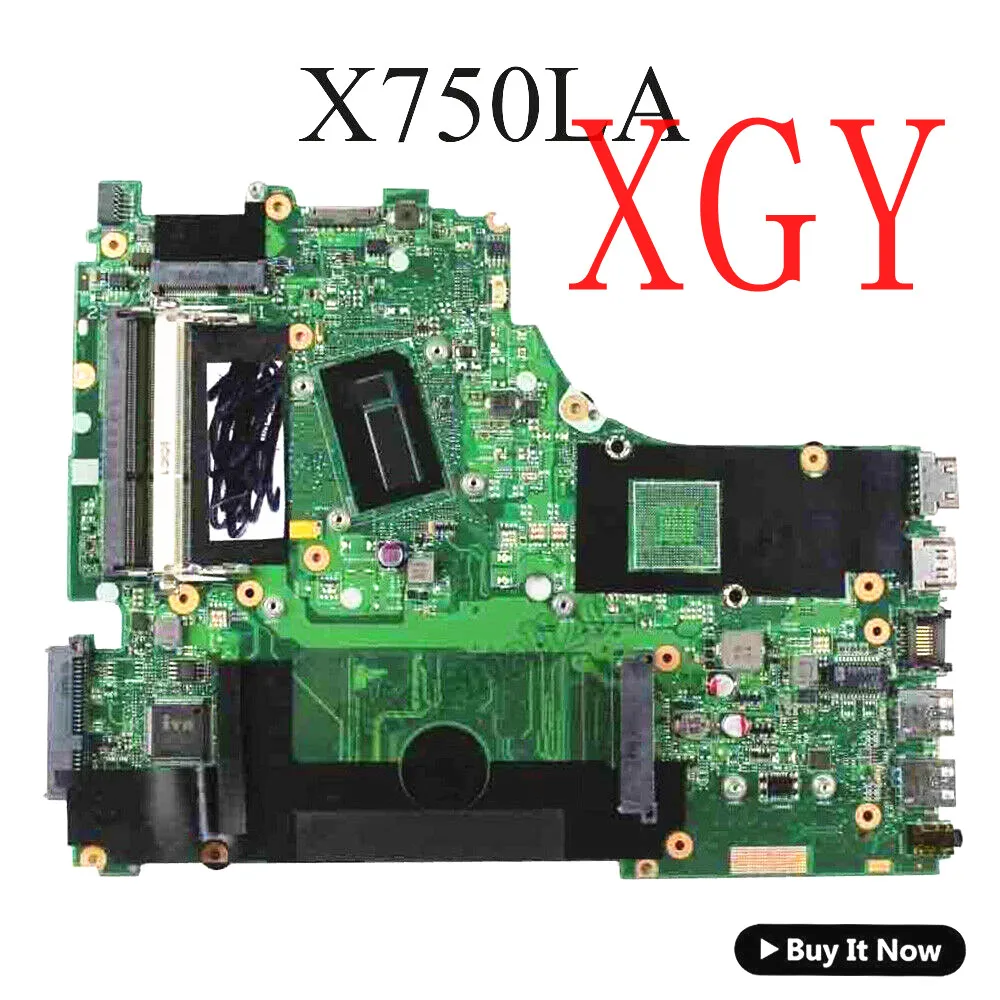 

For ASUS X750L A750L K750L R751L X750LB X750LA Mainboard W I5-4200U Motherboard 100% Test OK