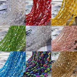 1string AAA Austrian crystal beads 4x6mm 5x7mm 8x12mm 10x15mm waterdrop glass loose spacer beads for jewelry making bracelet DIY