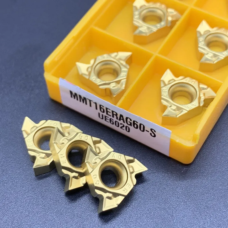 10 pz MMT 16IR AG60 VP15TF US735 UE6020 portautensili per scanalatura esterna lama in metallo duro MMT16IR AG60-S utensile per tornitura fresatura da taglio