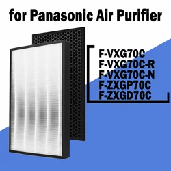 Air Purifier Filter For Panasonic F-VXG70C-R/N F-ZXGD/ZXGP70C HEPA 435*265*50mm and Activated Carbon Filter 435*263*10mm Set