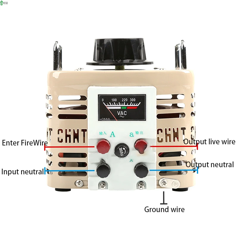 Imagem -04 - Regulador de Tensão 220v de Alta Potência Monofásico Transformador de Tensão Ajustável tipo de Contato Manual ac Auto-acoplamento Casa Tdgc23
