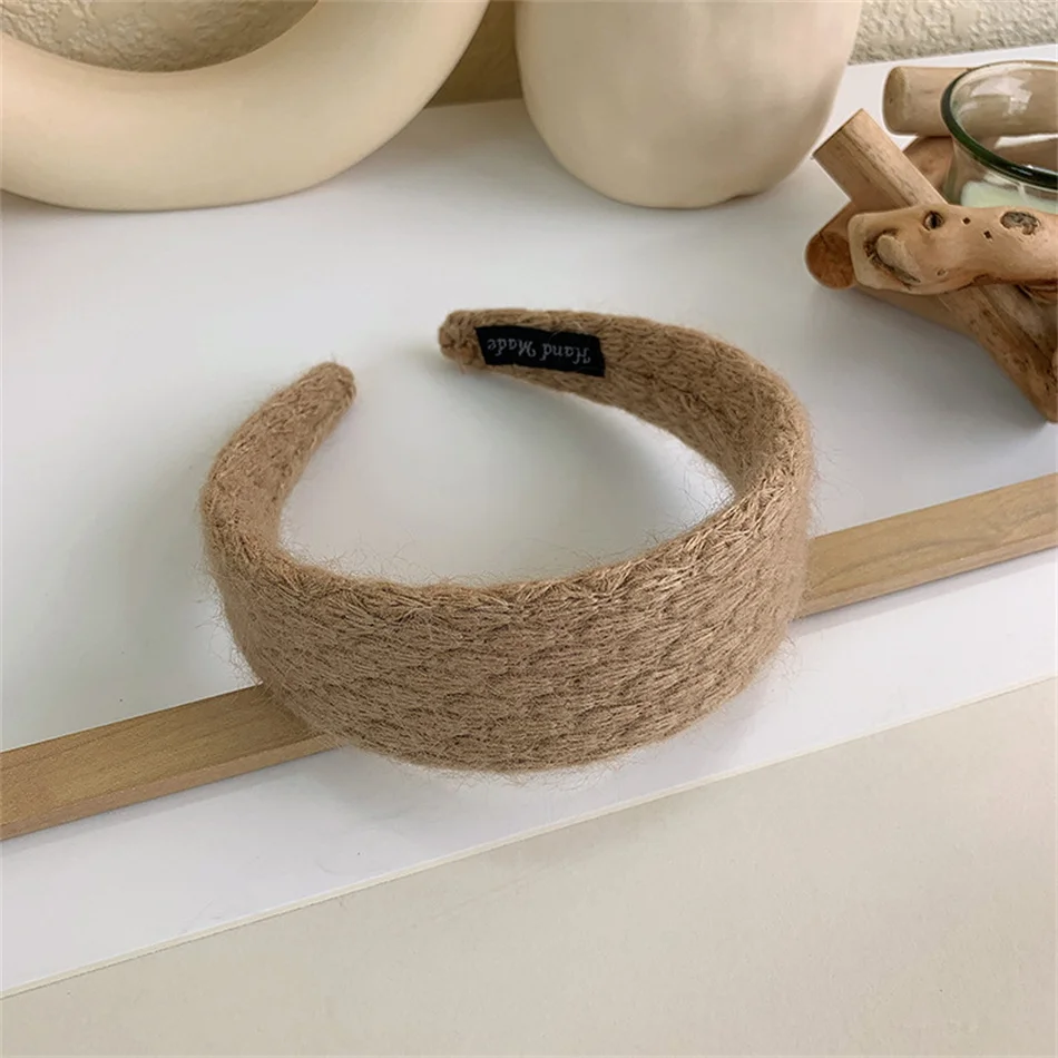 Trendy Wide Hair Bands For Women Headdress Solid Color Cloth Headband Bezel Girls Hairband Hair Hoop Female Hair Accessories