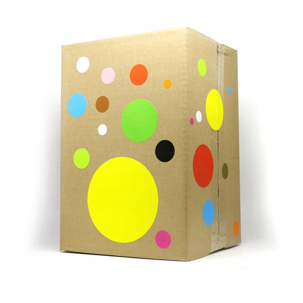 8mm Writable Stickers 14 Color Self-adhesive Dot Labels Sealing Carton Stickers 2560pcs