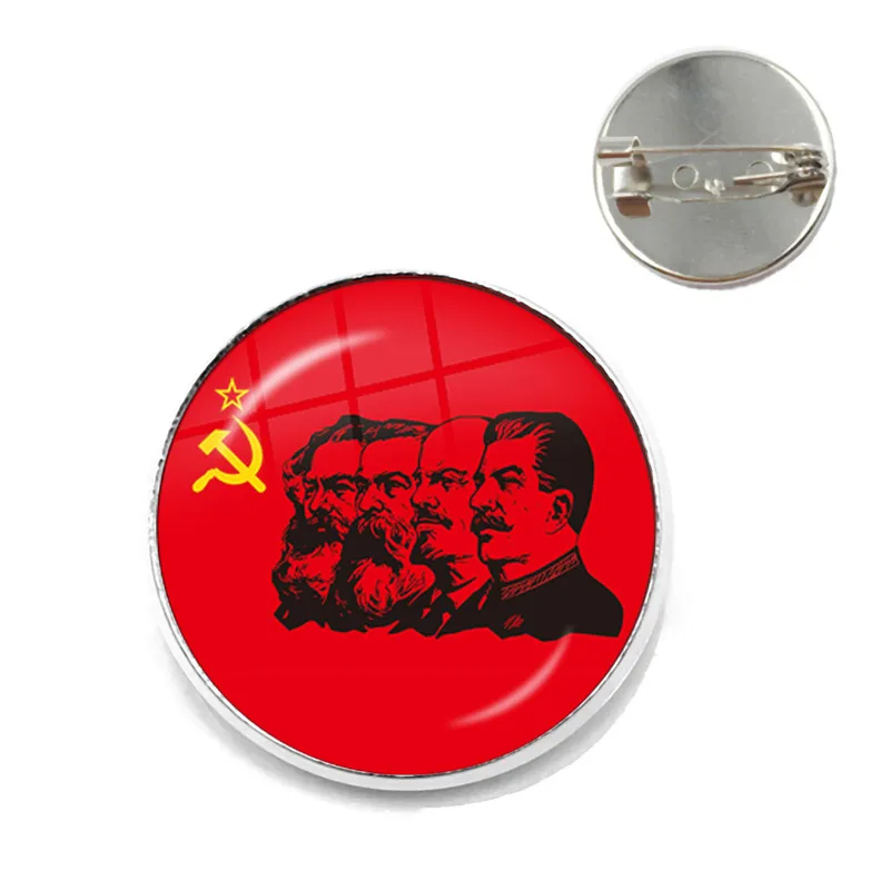 CCCP Soviet Badges Russia Brooches Space Flight Universe USSR Soviet Communism Symbol Charm Collar Pins Jewelry For Friends Gift