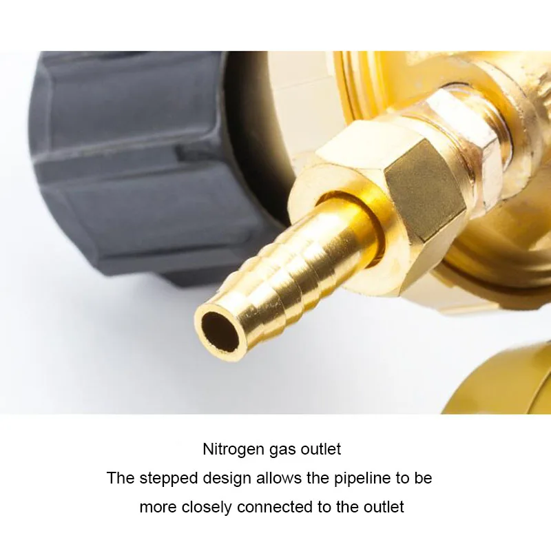 OBC-207 Nitrogen Gauge Pressure Reducing Valve Durable Anti-falling Nitrogen Regulator Nitrogen Energy-saving Pressure Reducer