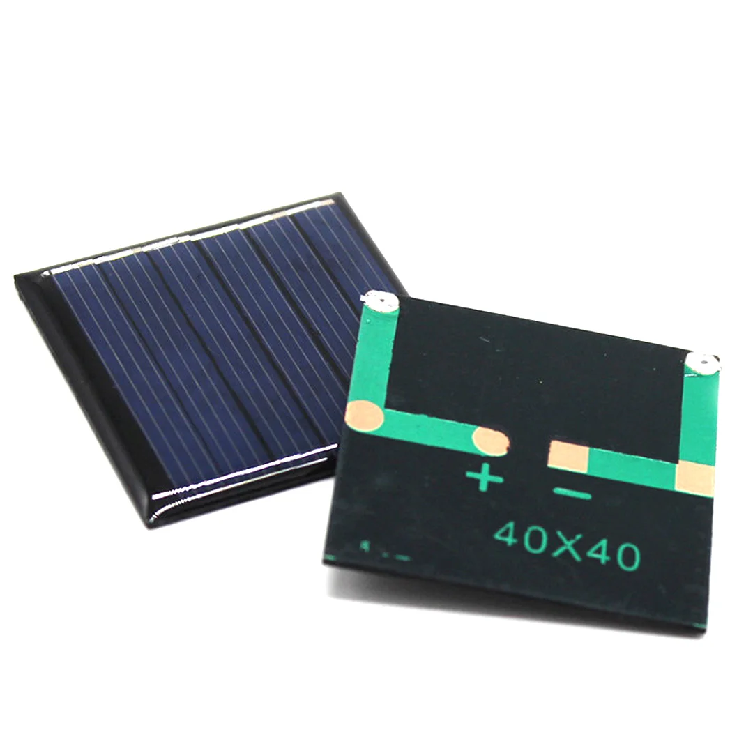 3V 65MA 4*4 cm Solar Panel Motor Circuit Power Supply DIY Handmade Toy Accessories Photovoltaic Power Generation Panel 40*40mm