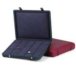 Caja creativa de doble botonadura para almacenamiento de joyas, bandeja de exhibición de pendientes, colgante de anillo, caja de regalo de joyería de alta gama, nuevo