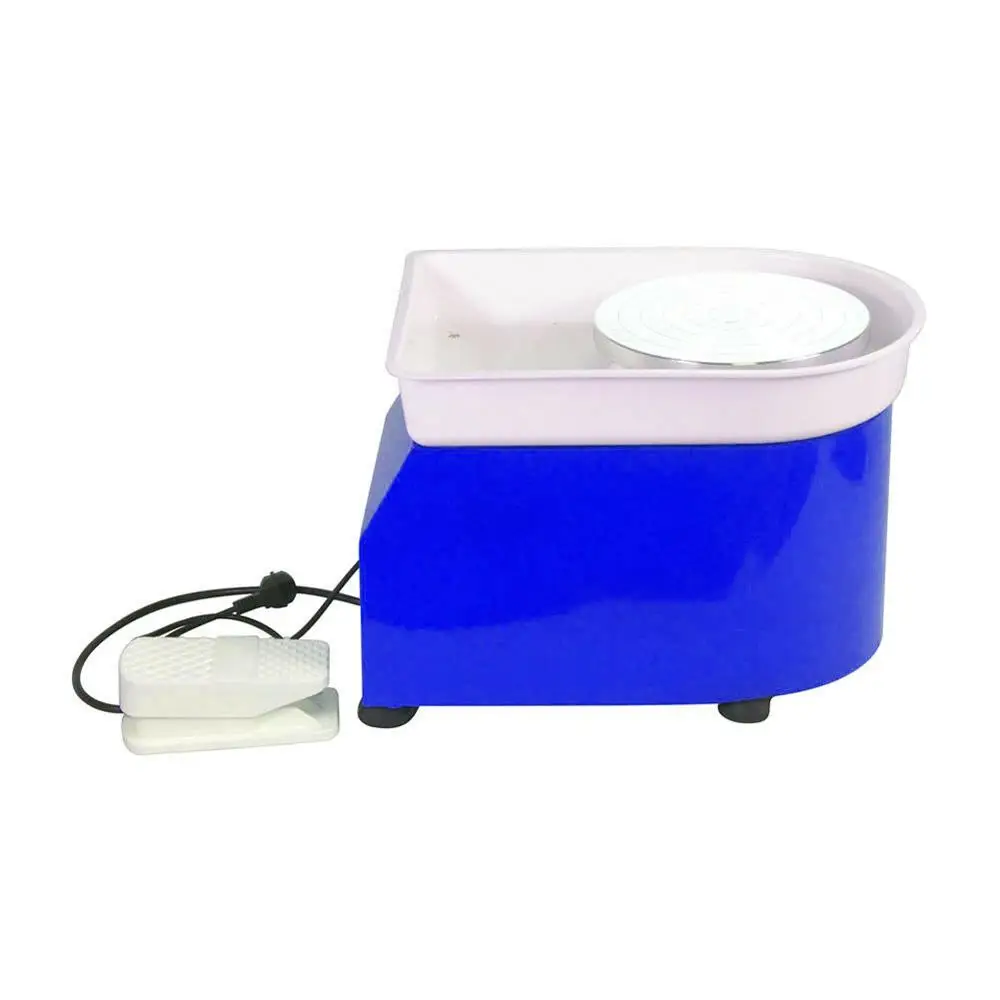 Pottery Forming Machine 350W 25cm Ceramic Pottery Wheel with Adjustable Feet Lever Pedal For Ceramic Work Clay Art Craft DIY