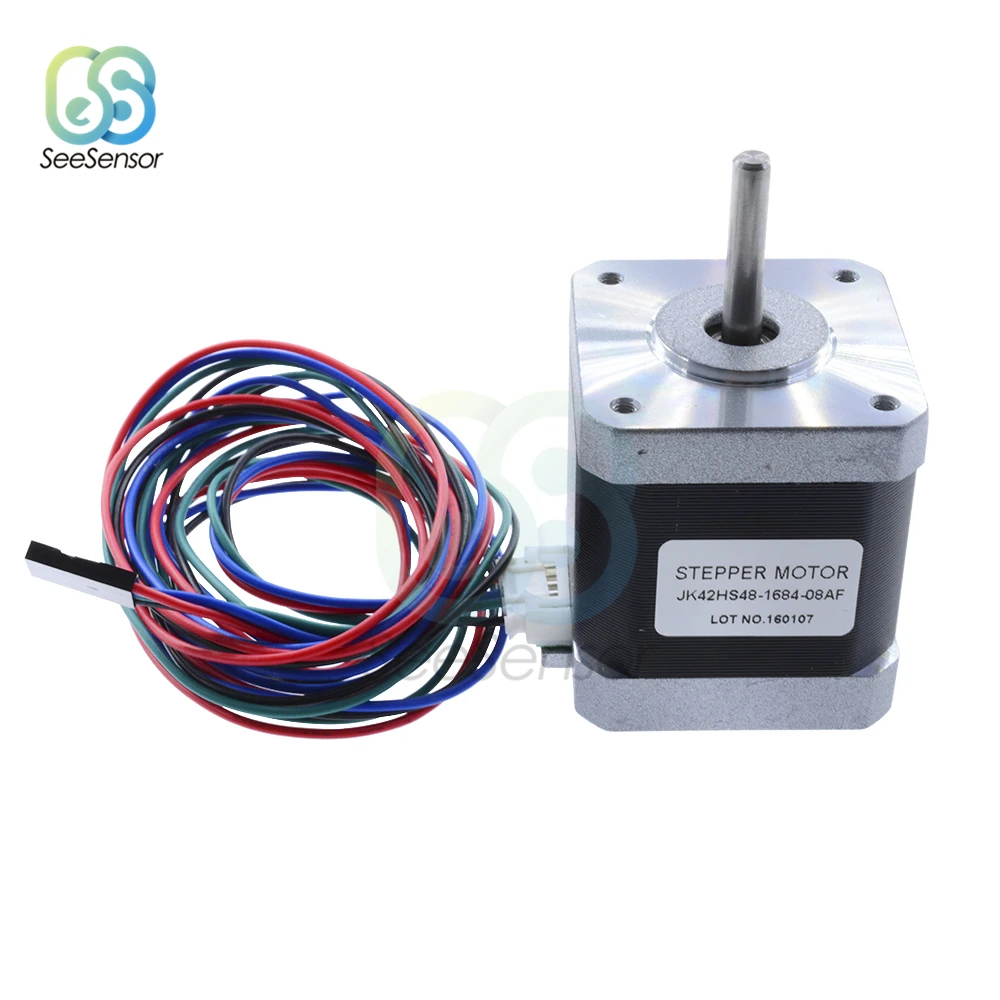 42mm Nema17 Stepper Motor JK42HS48-1684 Nema 17 Motor 2A 4-lead for 3D Printer