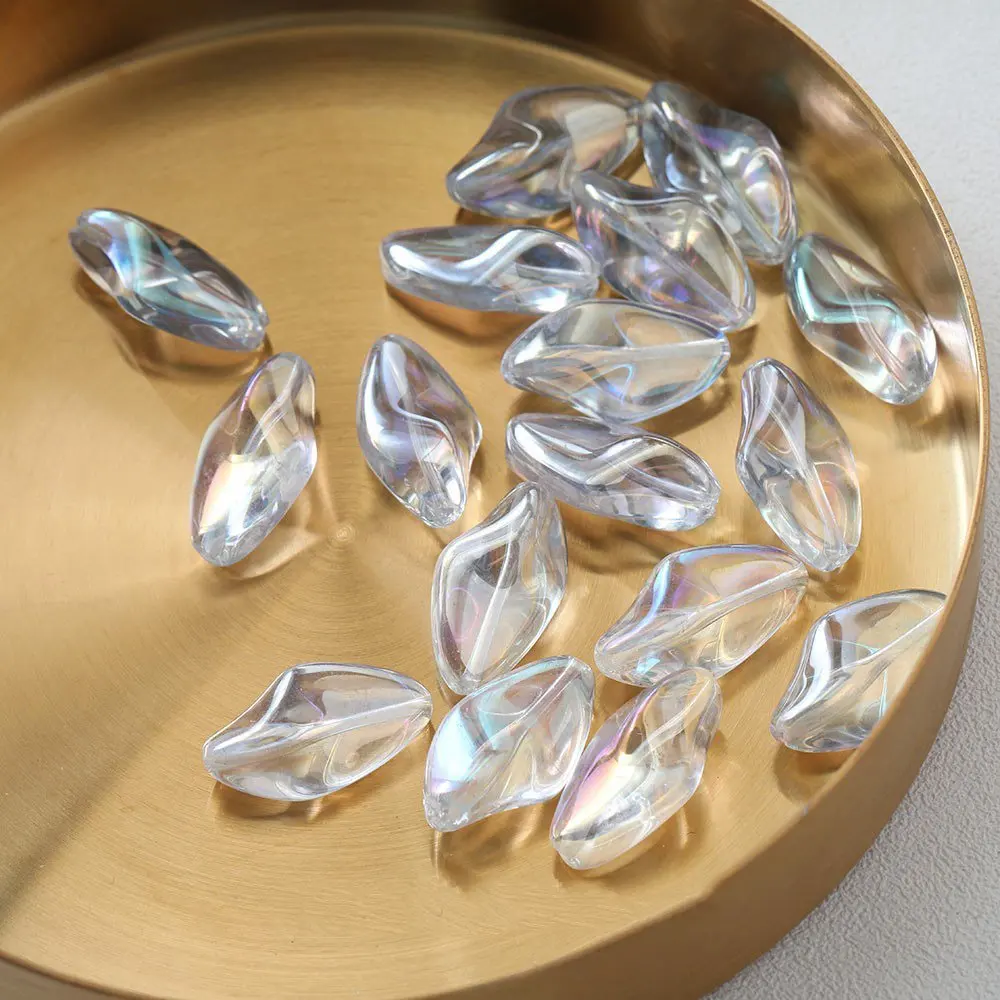 20PCS Irregular Glass Beads Septal Bead Charms for Jewelry Making Bracelet Supplies DIY Necklace Handmade Accessories