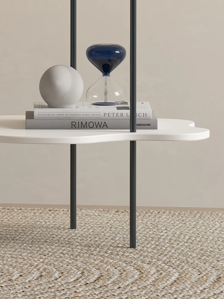 JOYLOVE-mesa de centro pequeña de nube nórdica, mesa auxiliar de sofá con forma especial, mesa de esquina creativa, luz de lujo para el hogar y sala de estar
