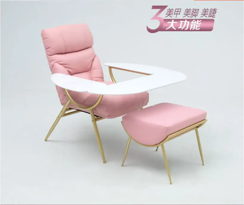 Multifunctional manicure sofa, feet, feet, eyelashes recliner, simple modern table and chair set