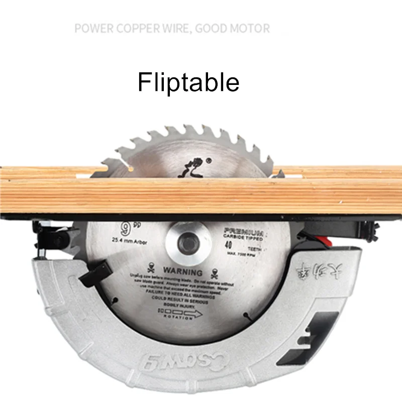 

7 inch 8 inch portable electric circular saw flip electric saw household aluminum body woodworking saw table saw flashlight saw