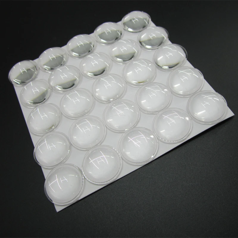 20 قطعة البصرية PMMA LED عدسة 23 مللي متر * 8 مللي متر بلانو محدب 60 درجة الاكريليك مكثف العدسات ل بقعة ضوء المصباح DIY بها بنفسك