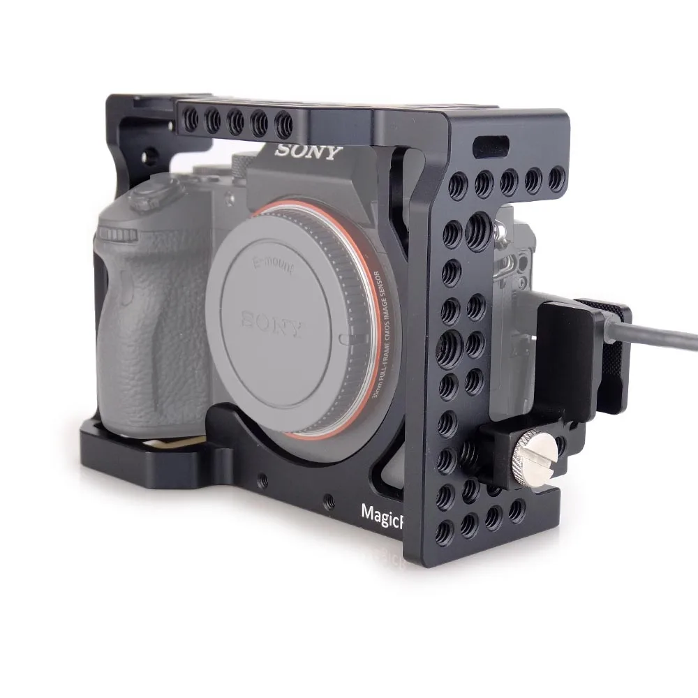 Magicrig Camera Kooi Voor Sony A7RIII/A7RII/A7II/A7III/A7SII/A7M3 (A7R Mark Iii/ILCE-7RM3), met Hdmi-Compatibele Kabel Klem