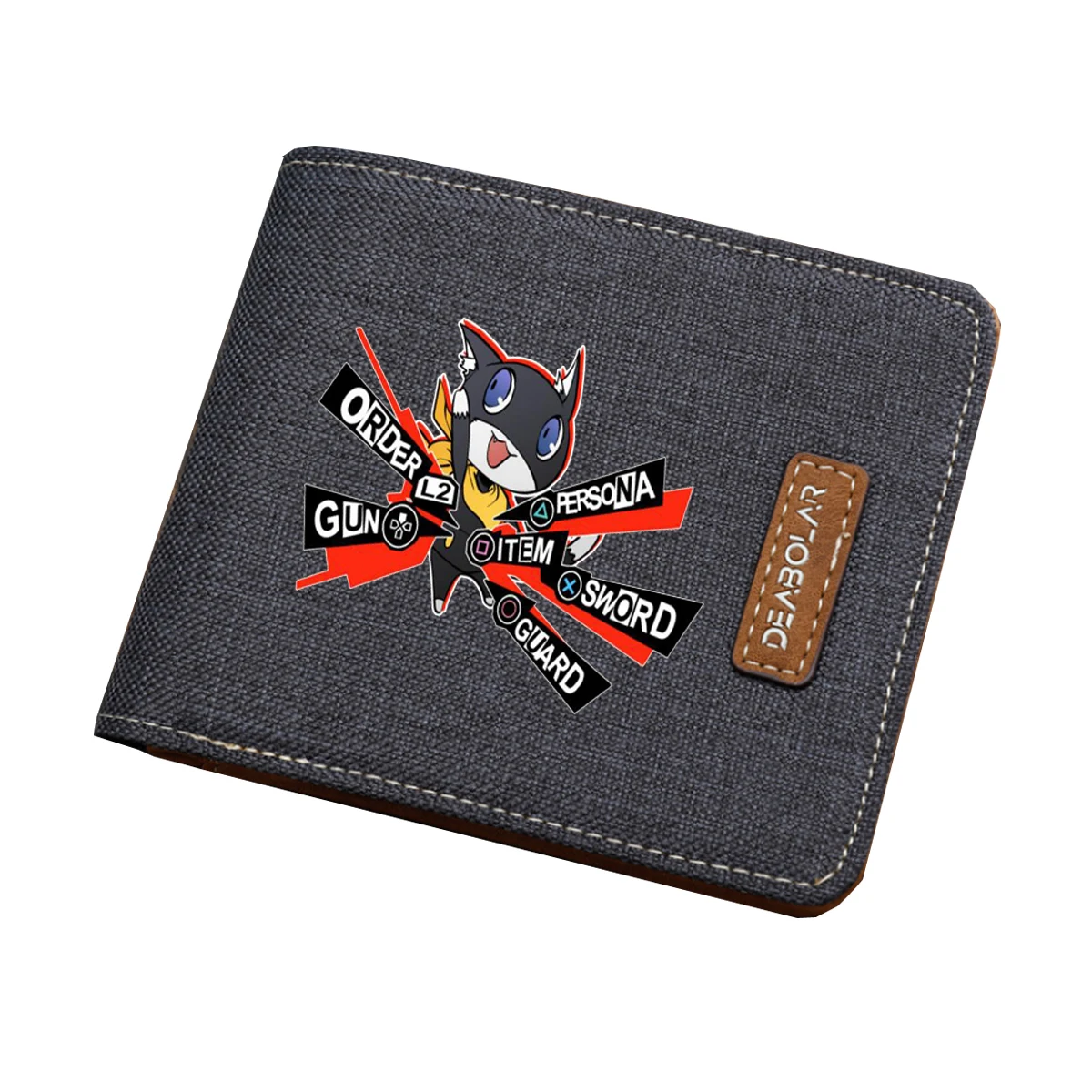 Anime Persona 5 cosplay wallet student coin Card purse Men women short printing Carteira wallet teenagers purse