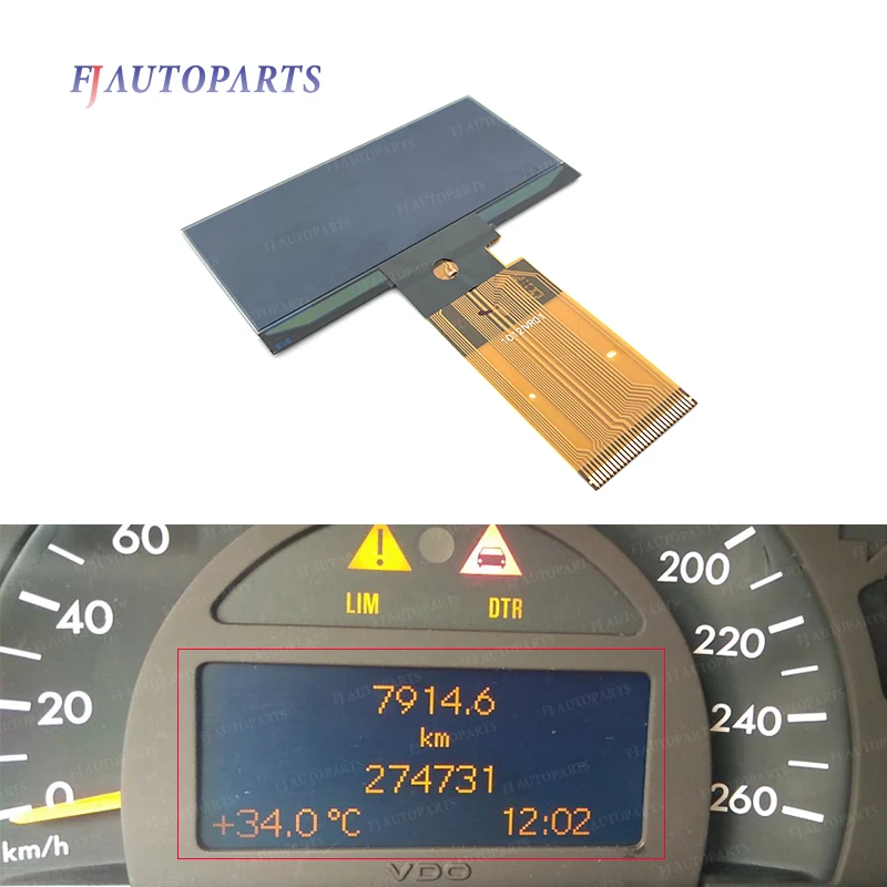 Dashboard LCD Screen Display Instrument Cluster Pixel Repair For Mercedes Benz W203 C Class 2000-2004 W463 G Class 2002-2007