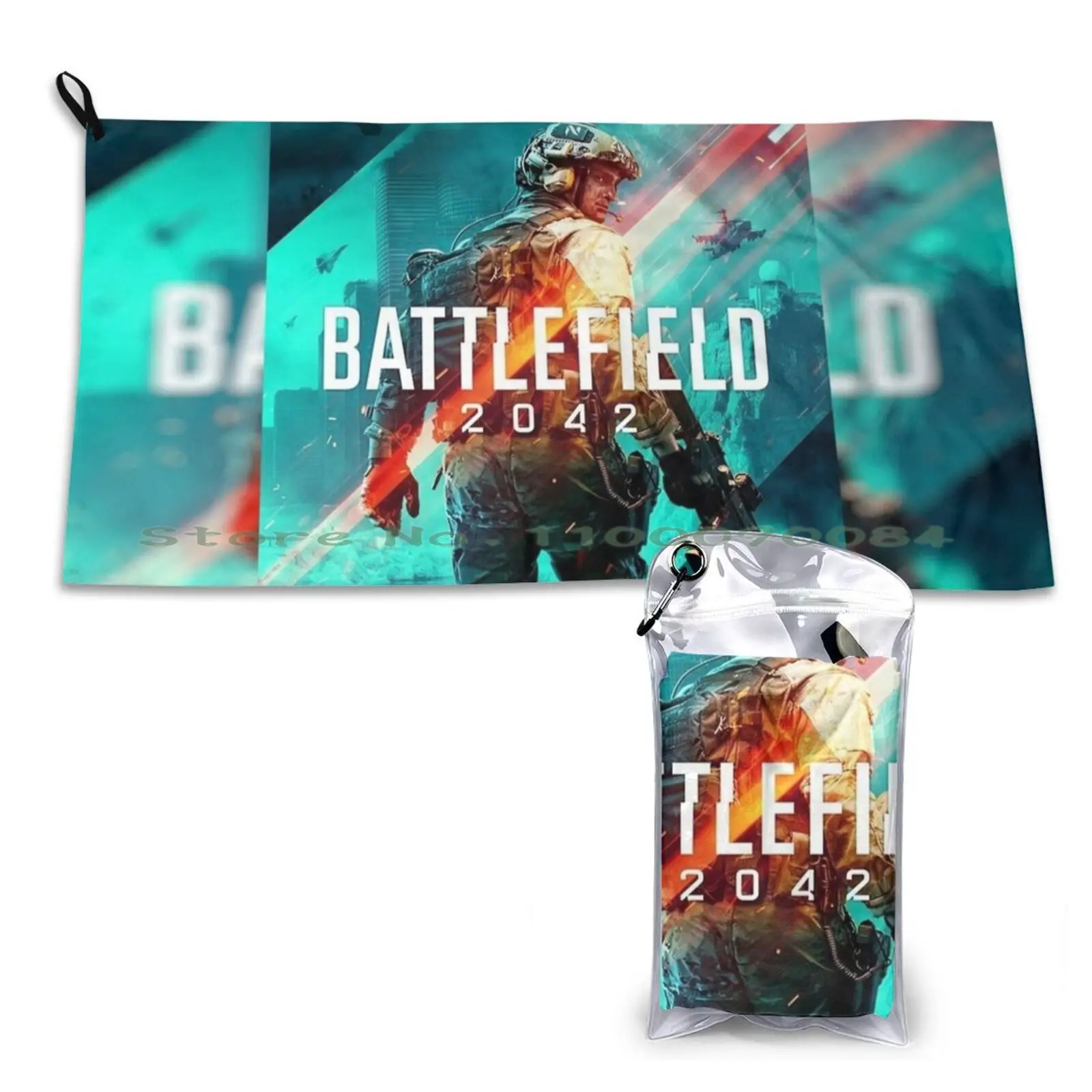 Battlefield 2042 4k Quick Dry Towel Gym Sports Bath Portable Fan Art Fanart Fan Made Battlefield 2042 Back To School