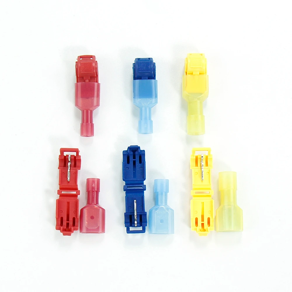 Wire and cable connector Crimp terminal T-Tap Quick Splice CarAudio Kit Insulated Disconnect Electrical Quick Splice Lock Wire