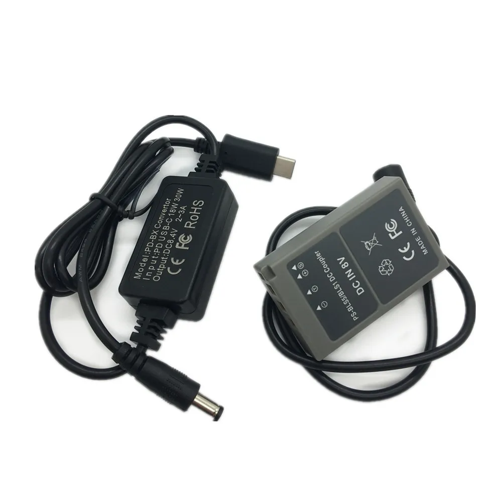 Адаптер для фотовспышки + PD Type-C адаптер для зарядки для Olympus