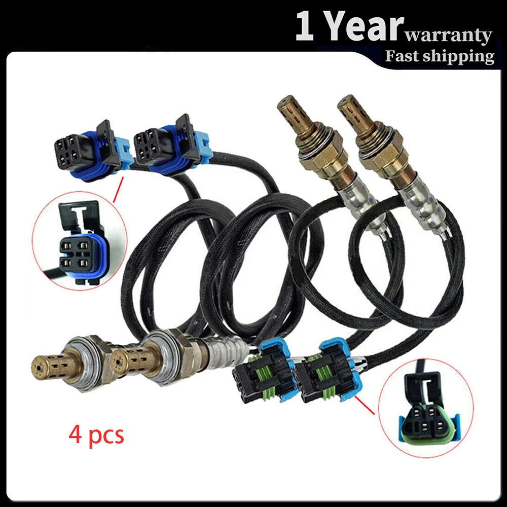 

4 Wires Lambda Oxygen Sensor Upstream Downstream For 2008-2012 Chevrolet Colorado GMC Canyon Hummer H3 234-4243 234-4337 4pcs