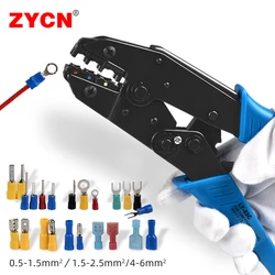 03C Crimping Pliers Professional Insulated Wire Terminals Connectors Ratcheting Crimper Tool 22-10AWG Adjustable Multifunction