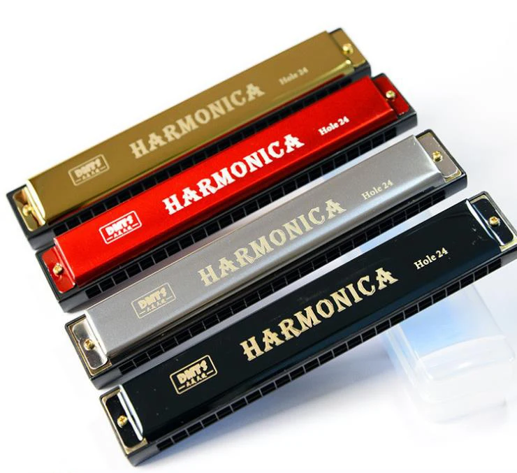 24 Hole Harmonica C…
