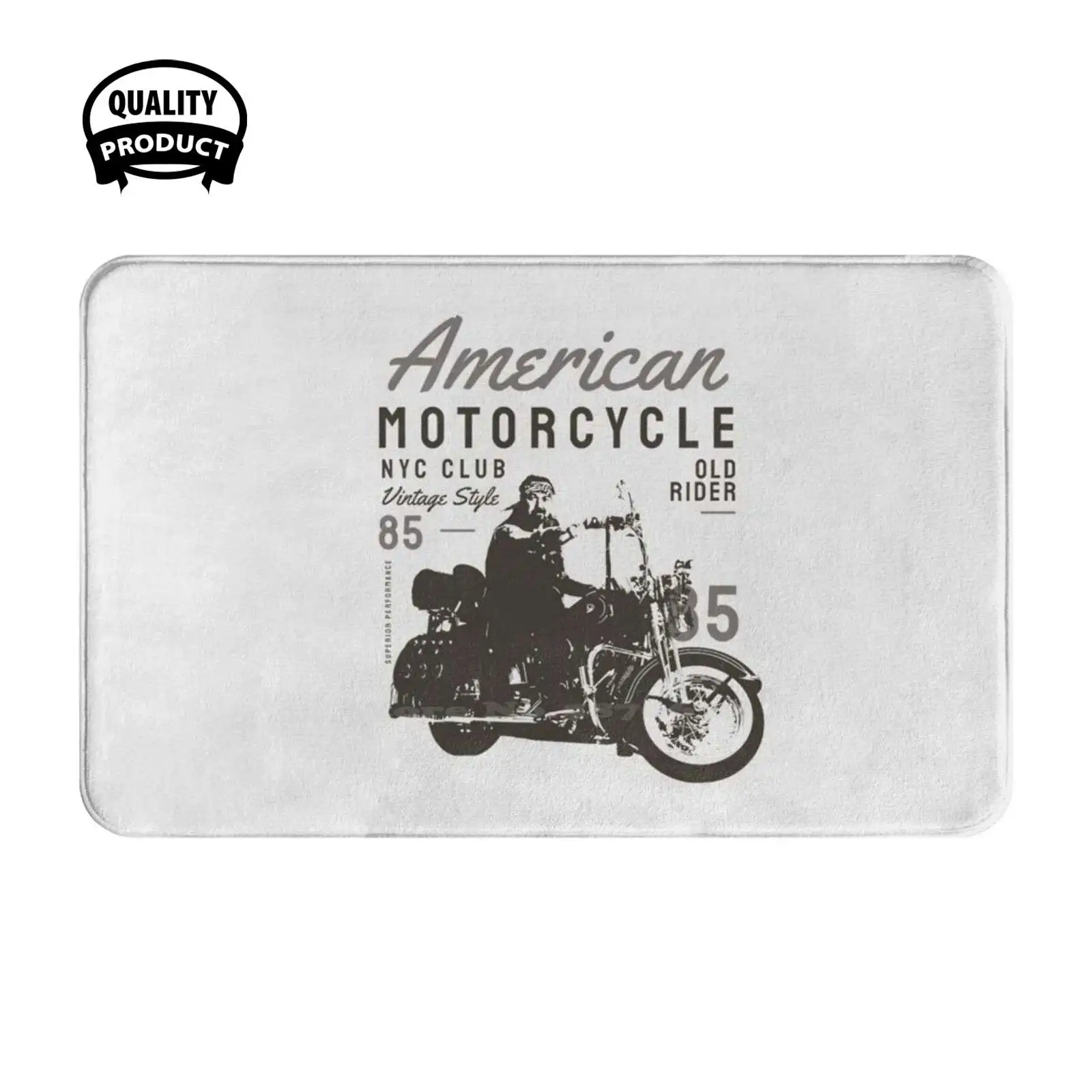 American Motorcycle Nyc Club Soft Cushion Home Carpet Door Mat Car Rug Americanmotorcycle Buellxb Sturgis Sportster Madeinusa