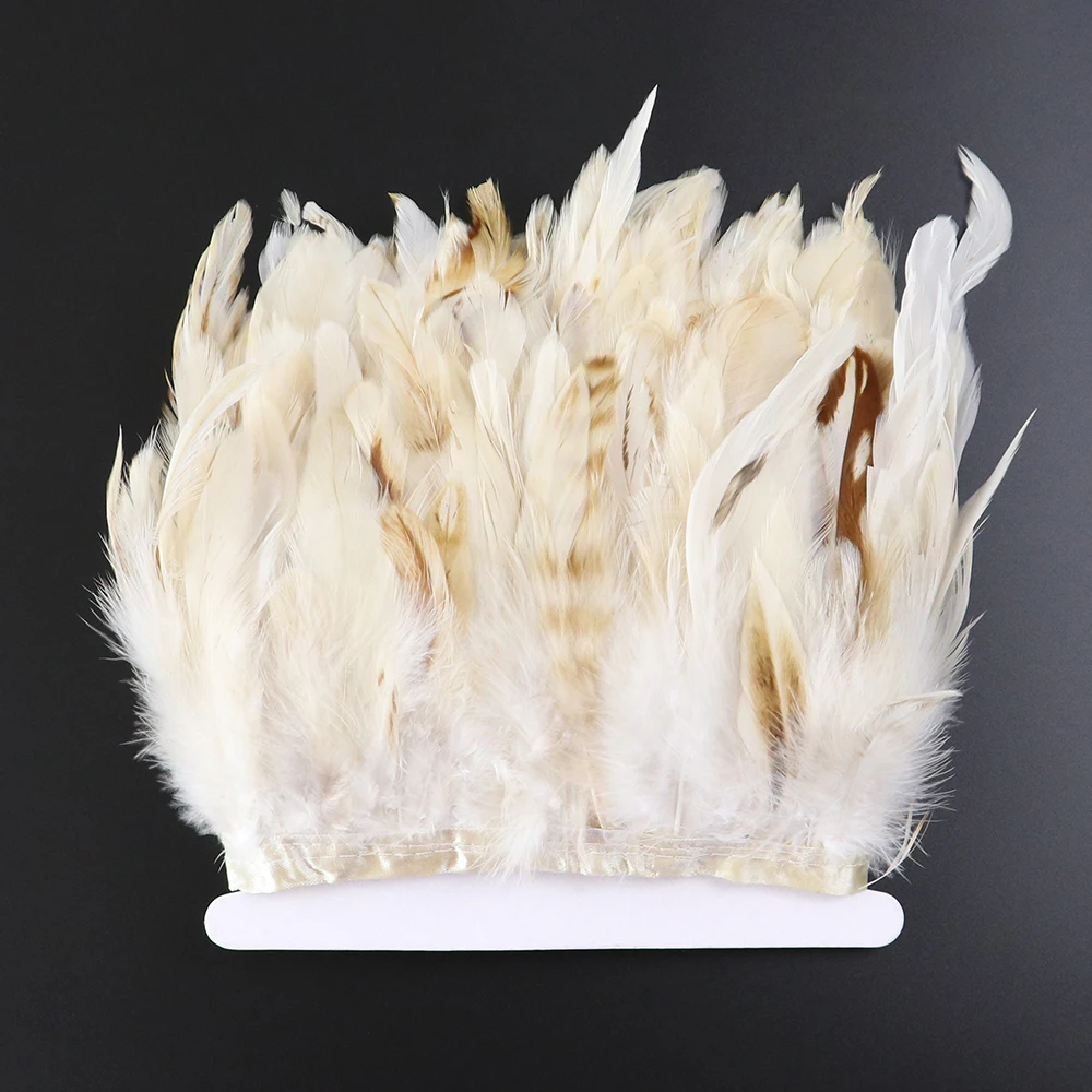 Juju Hat 1 meter Chicken Rooster Feathers Trim Fringe 10-15CM Feather Decoration Ribbon Craft Diy Tapestry Accessories