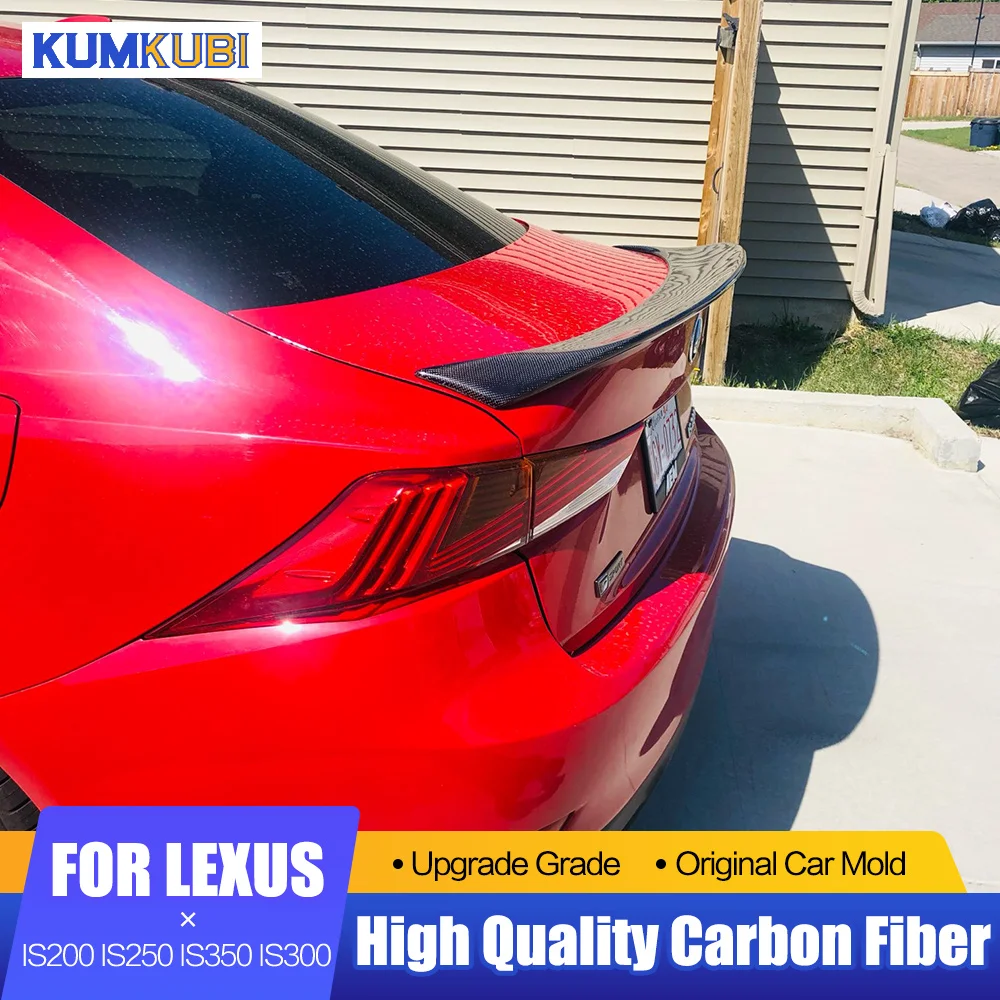 

Rear Trunk Spoiler For Lexus IS200 IS250 IS350 IS300 AWD/IS200T All Models 2014-2018 Carbon Fiber Rear Wing Lip Trunk Spoiler