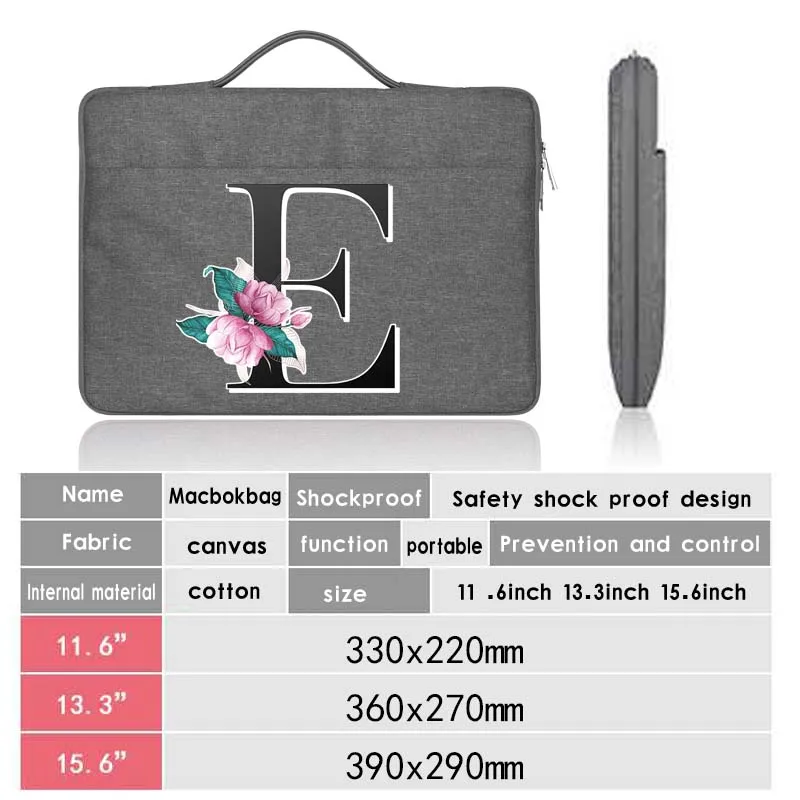 Laptop Sleeve Case for Xiaomi Asus Dell Apple Huawei Casual Waterproof Briefcase Travel Bag Laptop for 10.1 11.6 12 14 15.6Inch