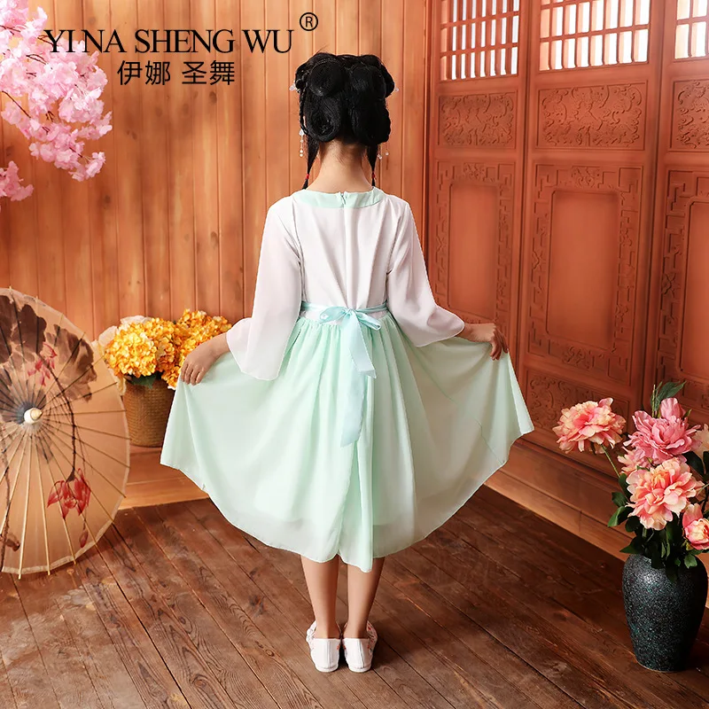 Kostum Cosplay Anak-anak Gaun Anak Perempuan Hanfu Cina Setelan Princess Tang Bordir Anak Perempuan Gaun Tradisional Cina Hanfu