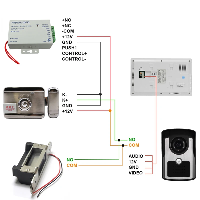 Free shipping VideoDoorbell Smart WirelessWiFi Security Door Bell Visual Recording Home Monitor Night Vision Intercom door Phone