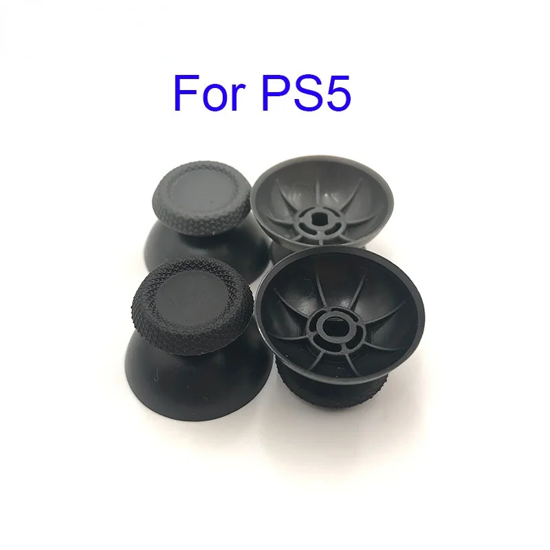 4pcs Replacement for PS5 3D Thumbstick Mushroom Cap Analogue Analog Joystick Stick Cap for DualShock 5 Joystick Caps