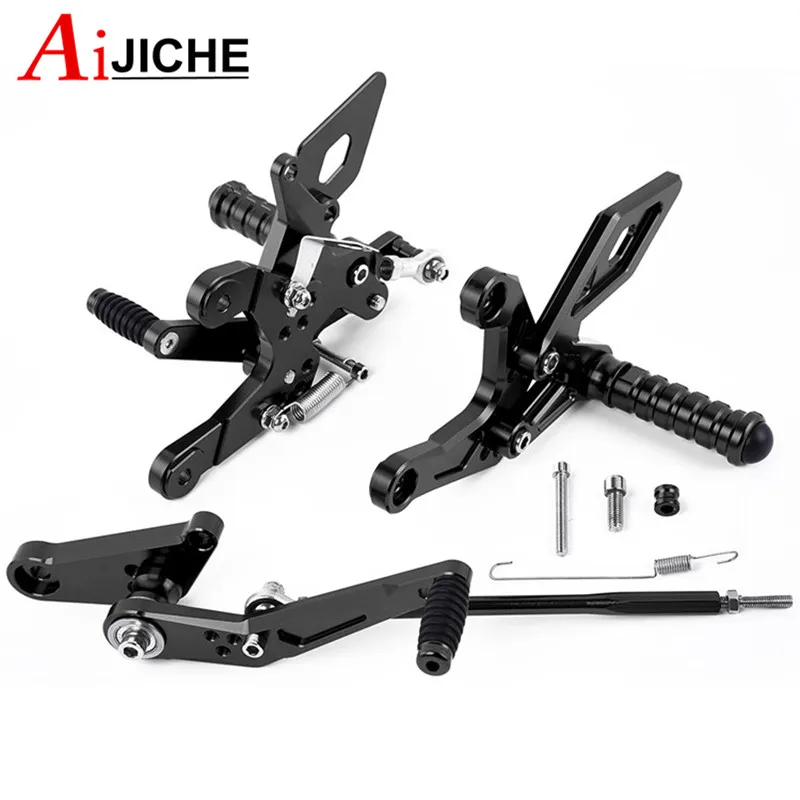 Motorcycle CNC Footrests Rearset Rear Footpeg Foot Rests For HONDA CBR500R CB500F CBR 500R CB 500F 2013-2023