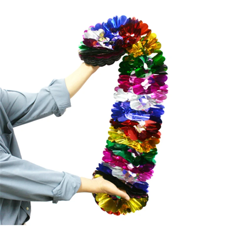 Sequins Flower Waterfall Garland ( Pull flower ) - Large Magic Tricks Appearing Flower Props Comedy Accessories for Stage Magic